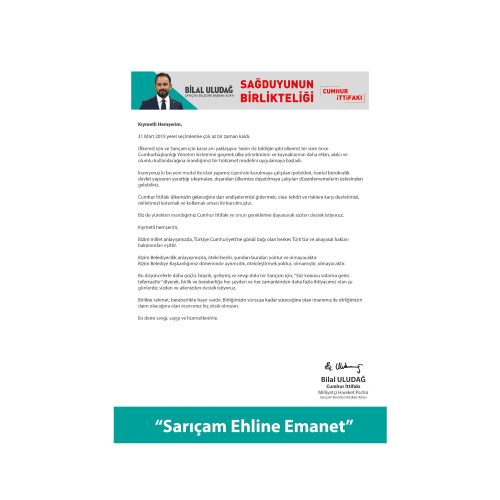 genel seçmen mektup